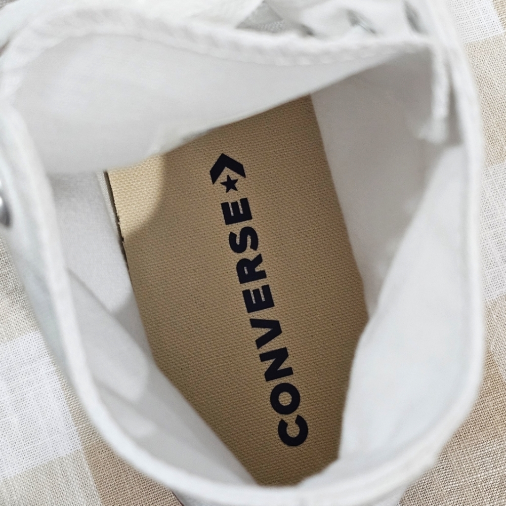 Converse Chuck Taylor All Star Canvas Sneakers, White, Mens 7, Wmns 9 - Picture 9 of 13